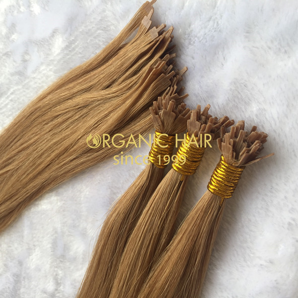 Russian hair full cutilcle fan tip hair extensions vendor in China